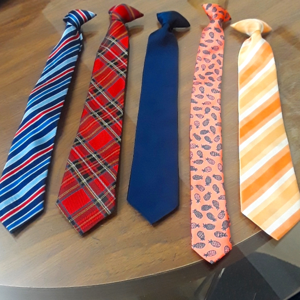5 Clip On Ties 5 Clip On Ties